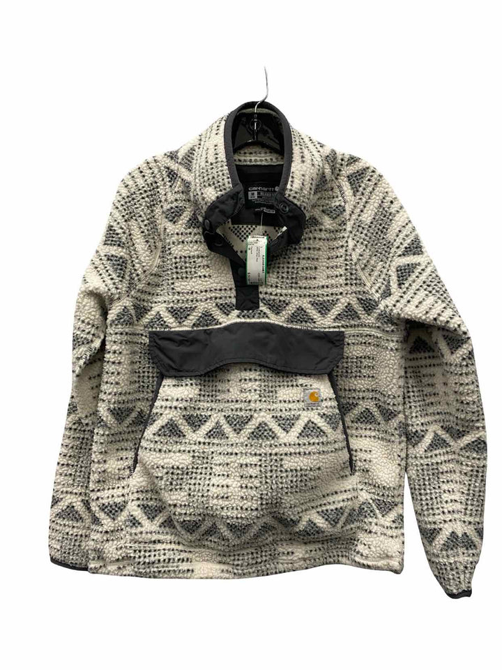 Carhartt Size M White Gray Print Coat(short)
