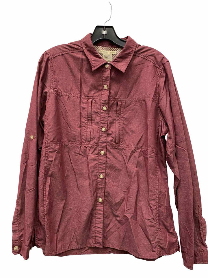 Exofficio Size L Plum Long Sleeve Shirts