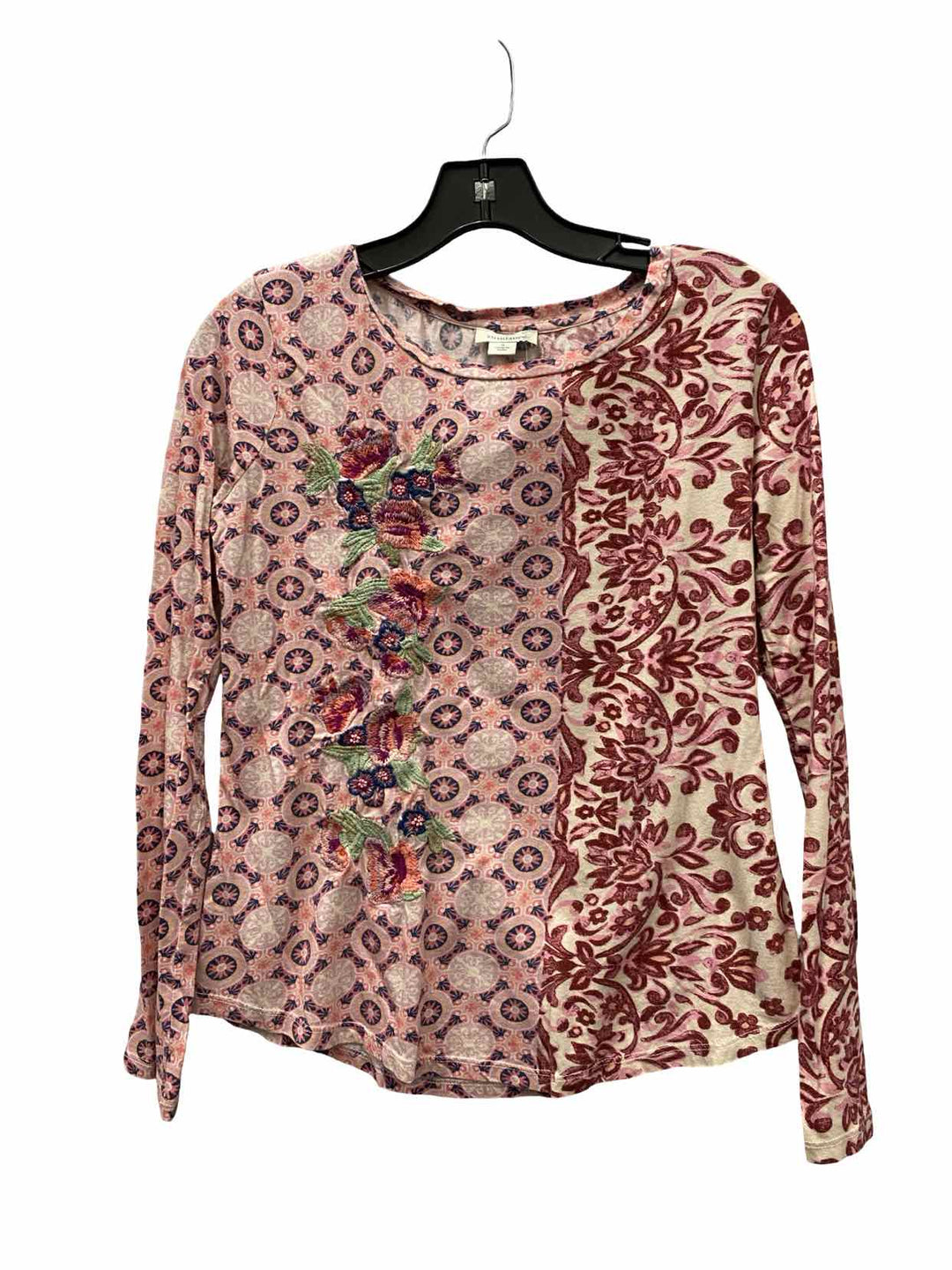 Sundance Size S Pink Floral Embroidered Long Sleeve Shirts