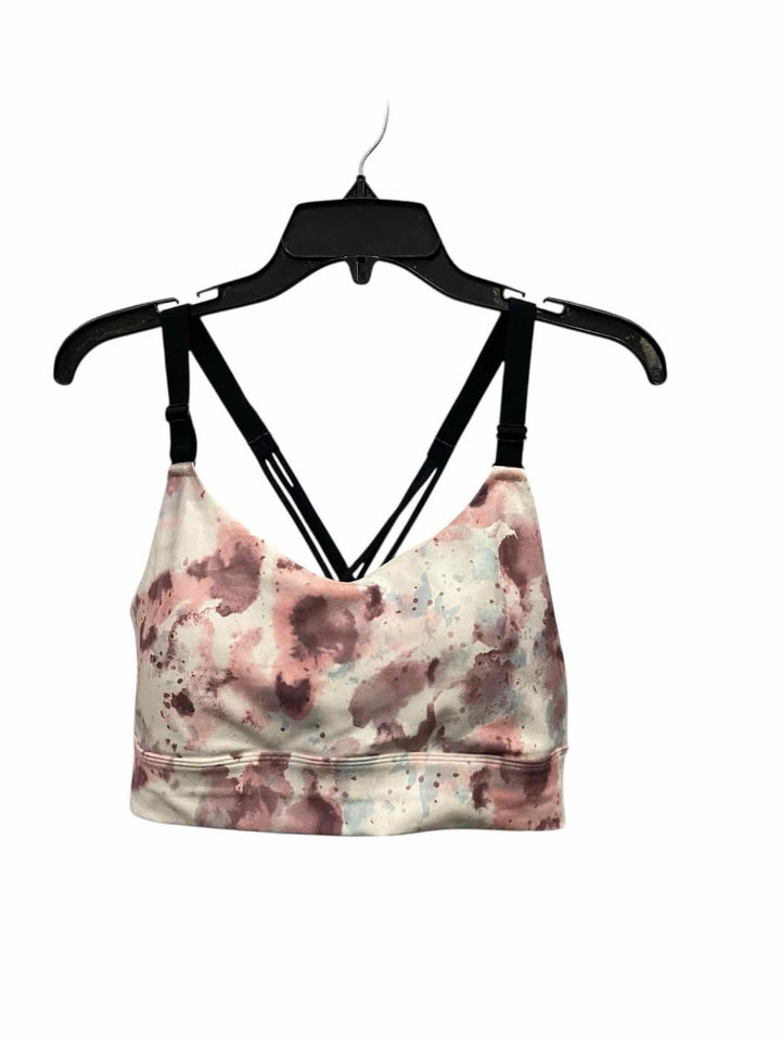 Marika Size L White Multi Athletic Bra