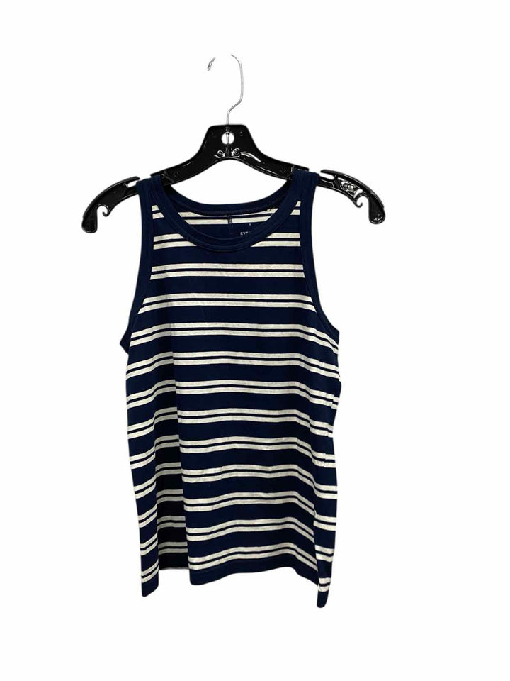 Everlane Size M Blue White Tank Top