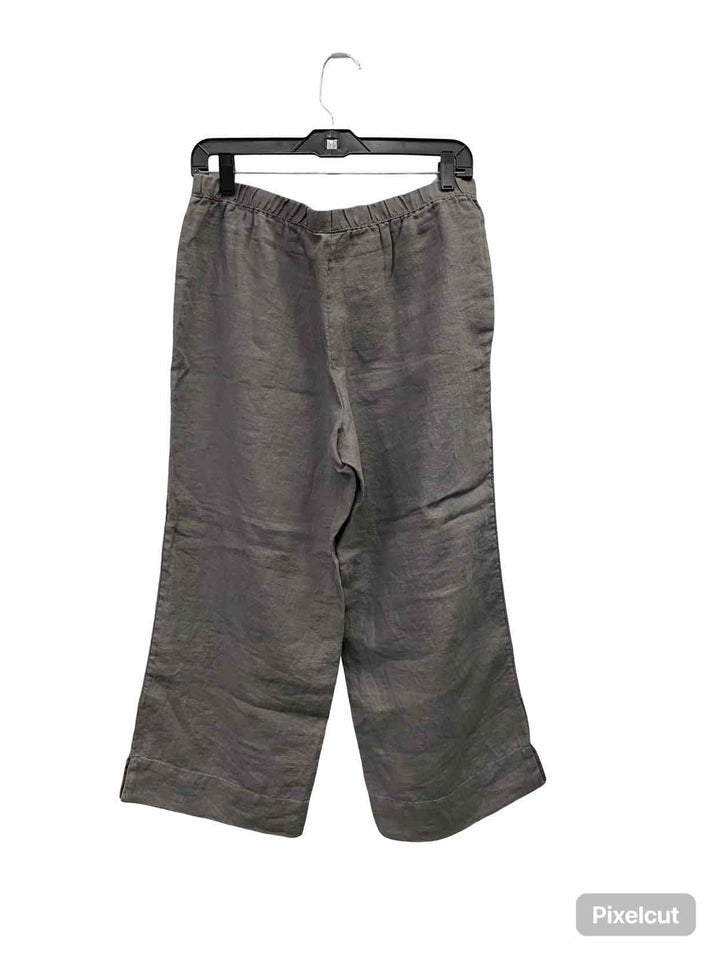 J Jill Size S Grey 100% Linen Pants