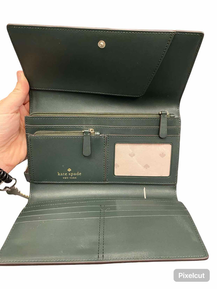 KATE SPADE Green Trifold Wallet