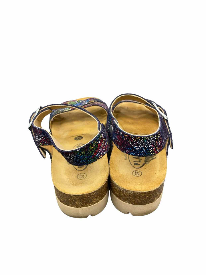 Plakton Shoe Size 37 Multi-Color Leather Sandals