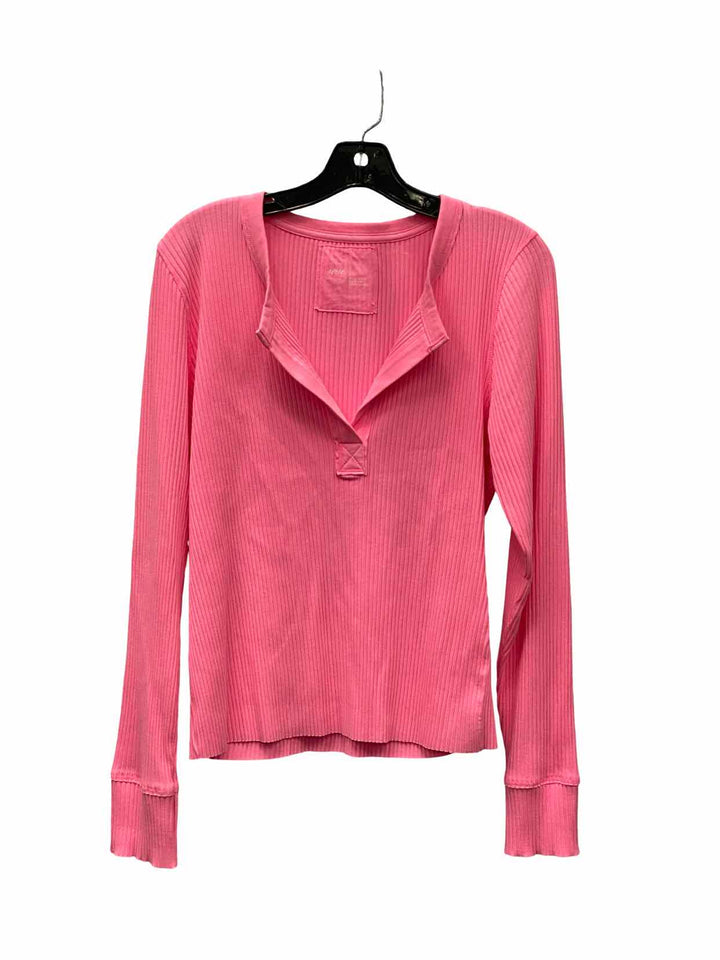 Aerie Size L Pink Long Sleeve Shirts