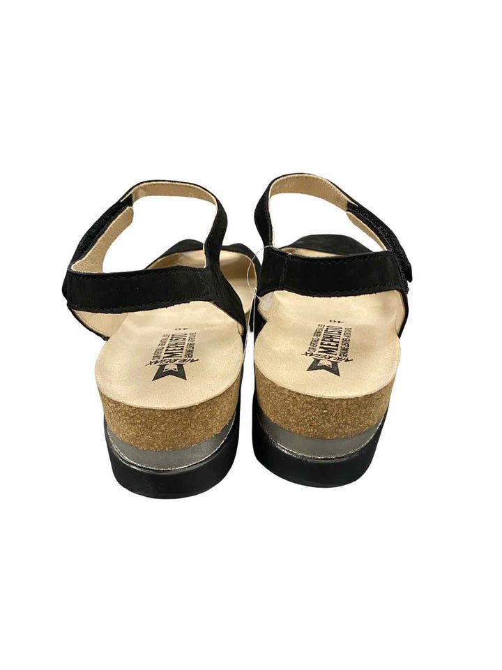 Mephisto Shoe Size 40 Black Leather NWT Orphea Sandals