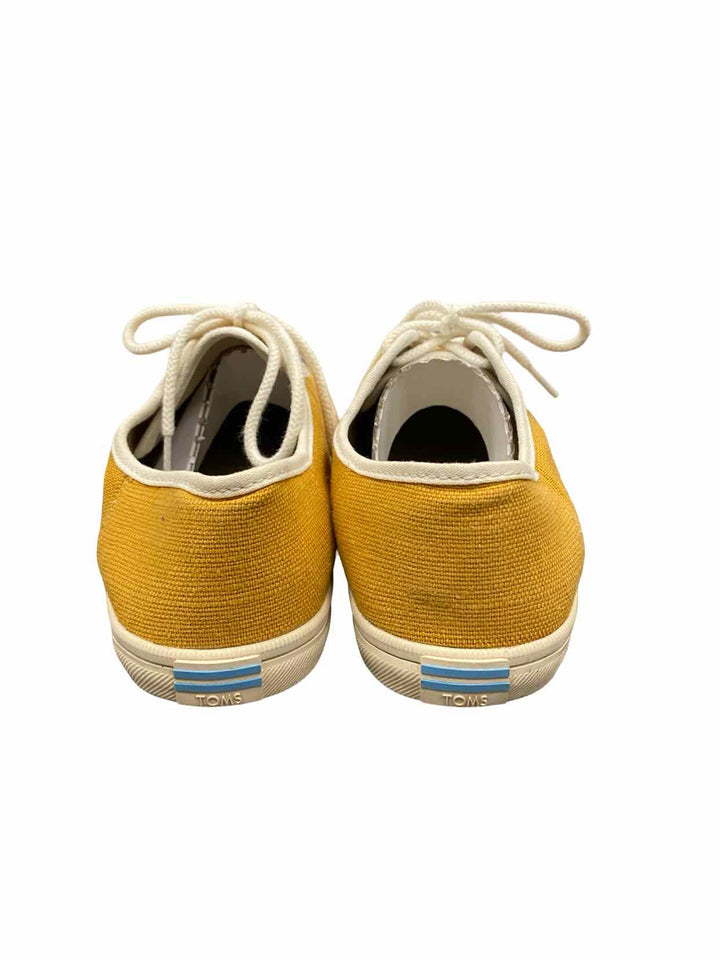 Toms Shoe Size 8 Yellow Canvas Sneakers