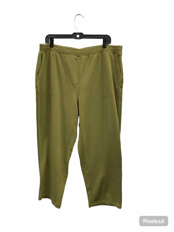 Susan Graver Size 1X Green Athletic Pants