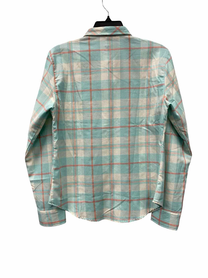 Rabbit Size SM Mint green Plaid Long Sleeve Shirts