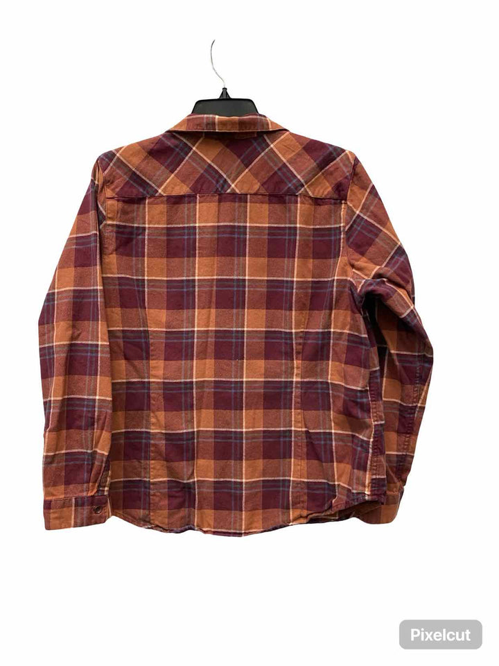 Royal Robbins Size L Red Multi Plaid Long Sleeve Shirts