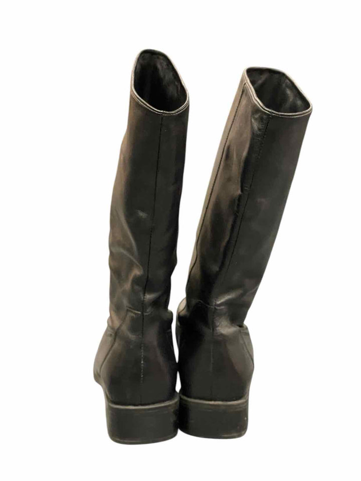 Naturalizer Shoe Size 8 Black Leather Boots(knee)