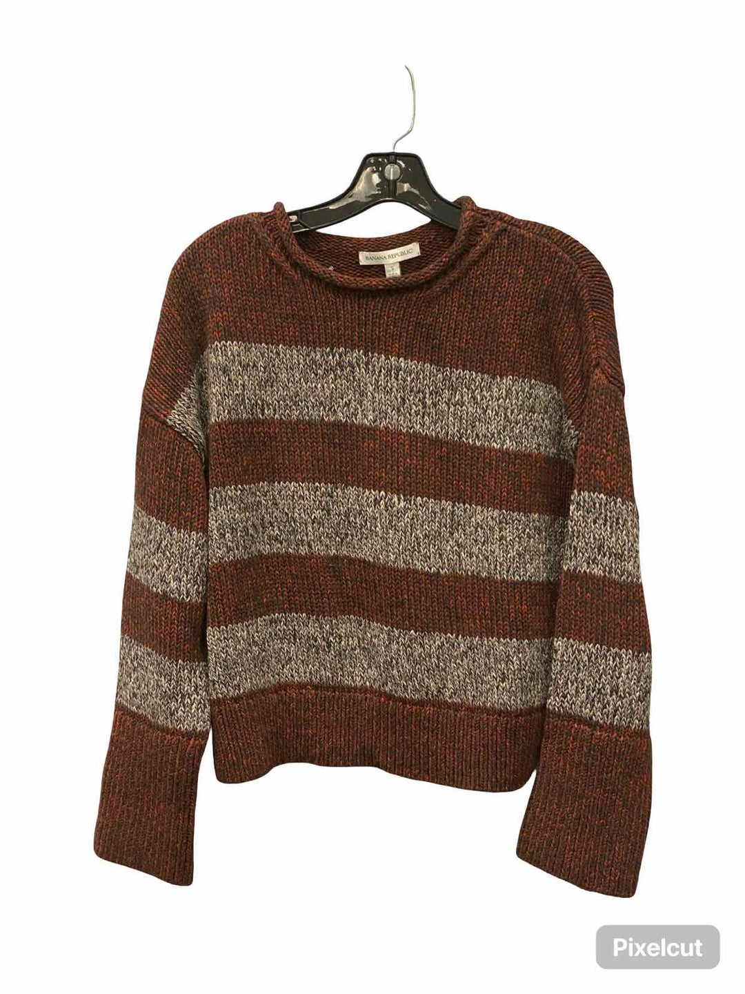 Banana Republic Size S Grey Orange Sweater