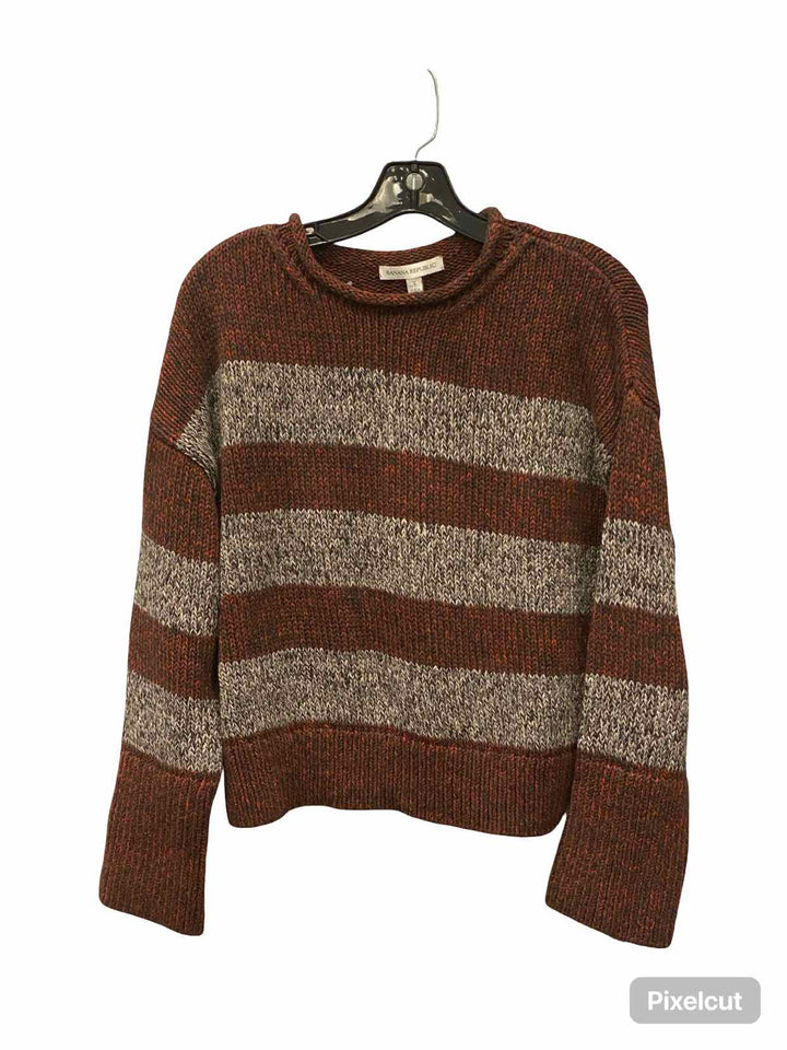 Banana Republic Size S Grey Orange Sweater