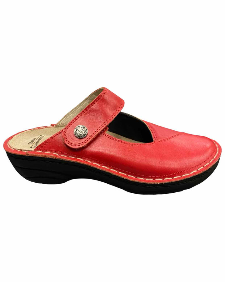 Batz Shoe Size 39 Red Leather Bali Comfort Clogs