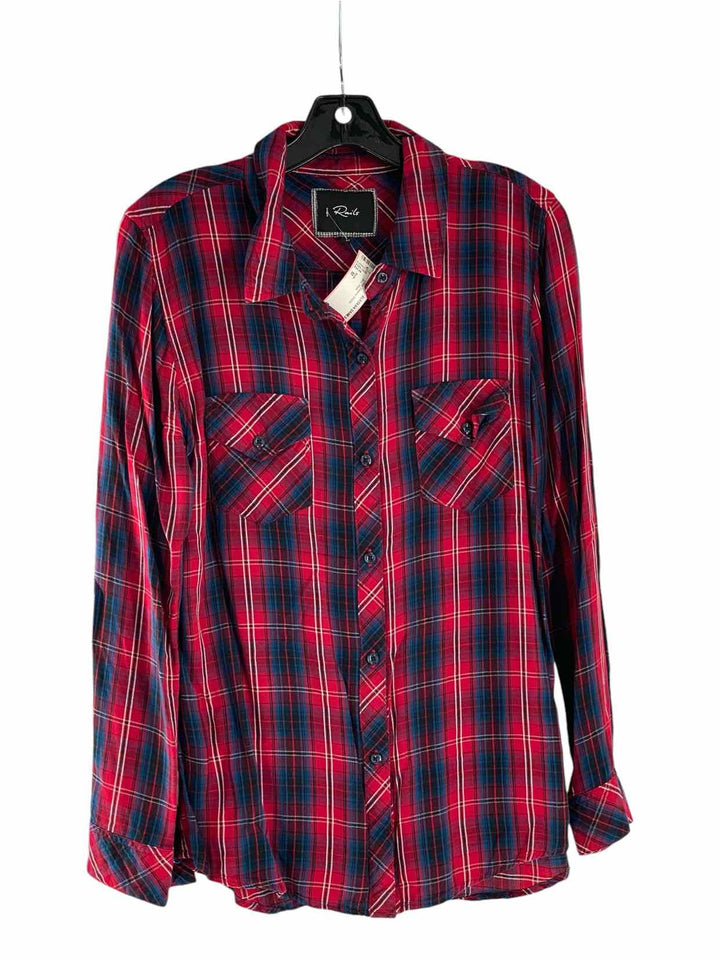 Rails Size M Red Plaid Long Sleeve Shirts