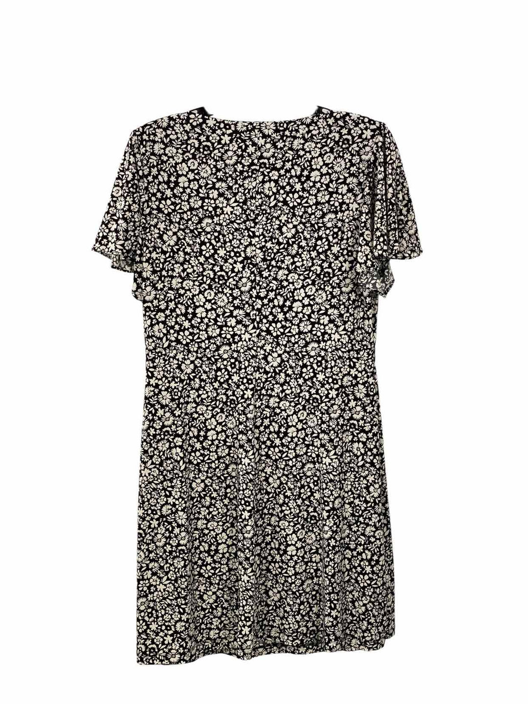 Tommy Hilfiger Size 12 Black White Floral Dress