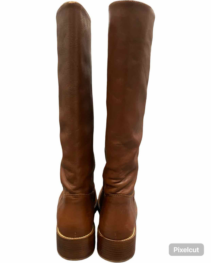 Steve Madden Shoe Size 11 Brown Leather Boots(knee)