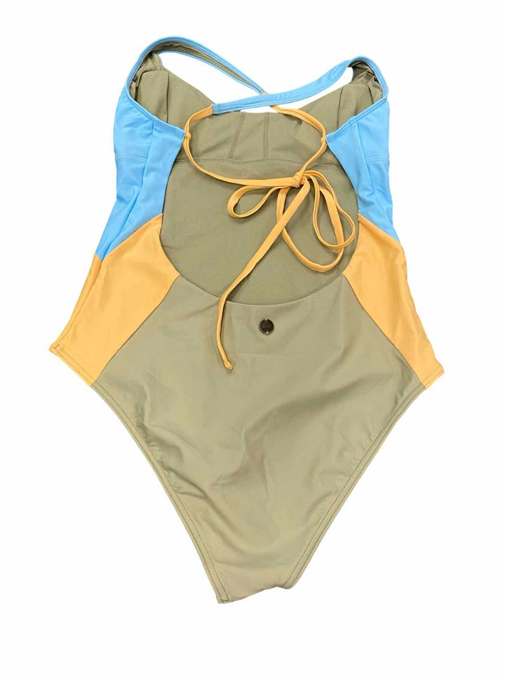 PrAna Size M Green Blue & Orange Swimsuit