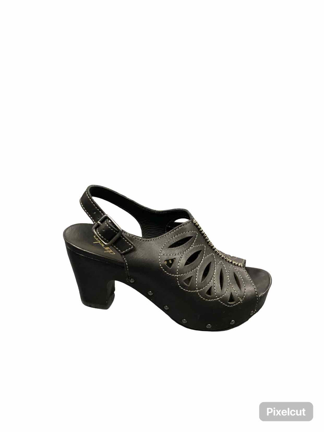 Dansko Shoe Size 38 Black Leather Rowena Heels