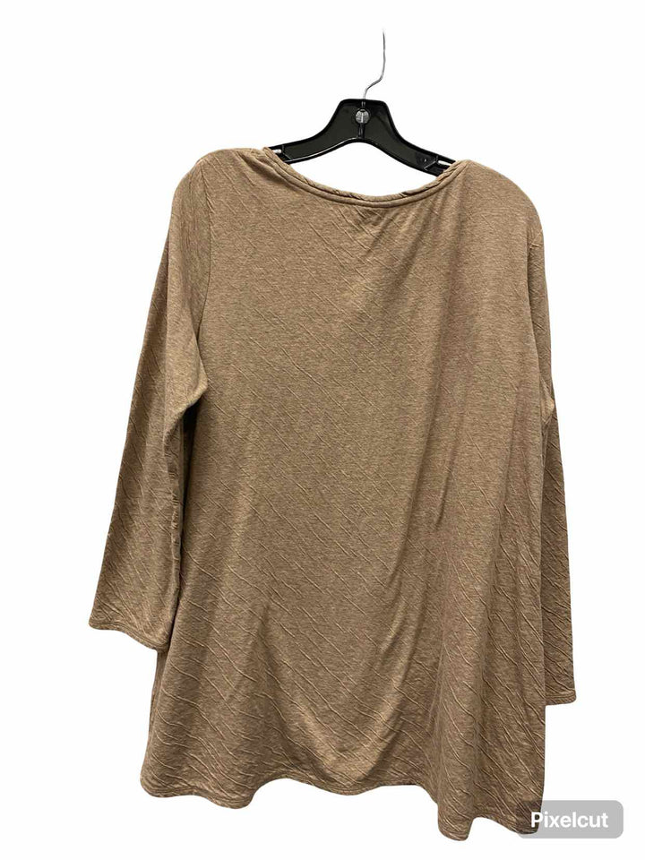 Pure Jill Size XL Beige Long Sleeve Shirts