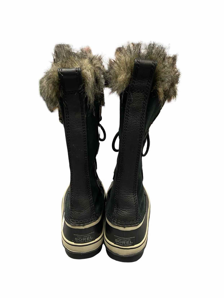 Sorel Shoe Size 8 Black Joan of Arctic Waterproof Boots(knee)