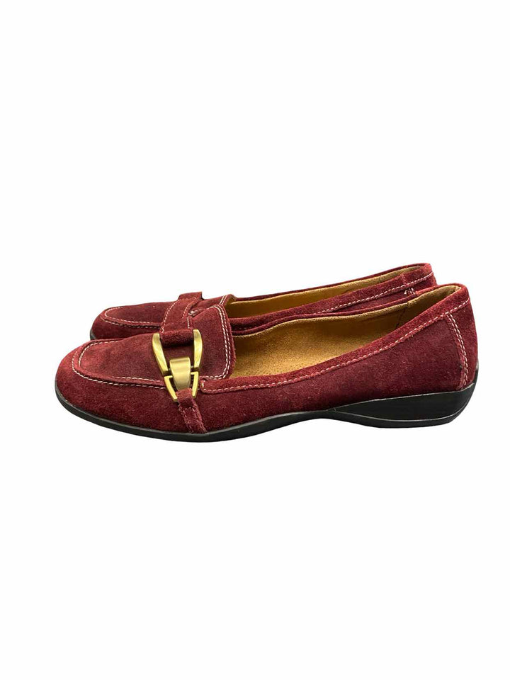 Naturalizer Shoe Size 9 Red Suede Loafers