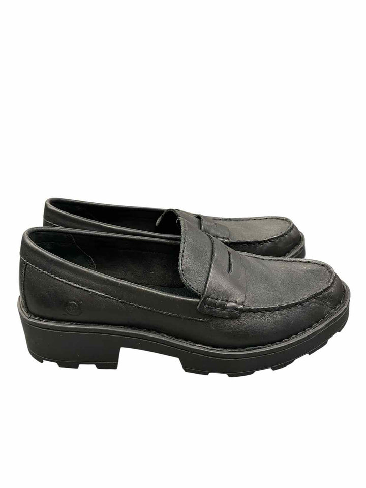 Born Shoe Size 7.5 Black Leather Carrera Loafers