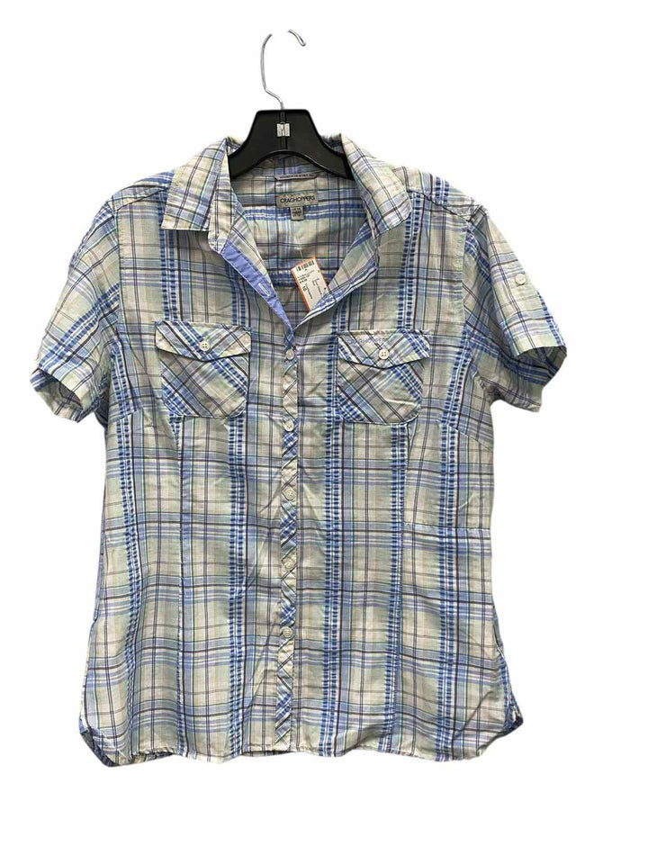 Craghoppers Size 10 Blue Short Sleeve Shirts