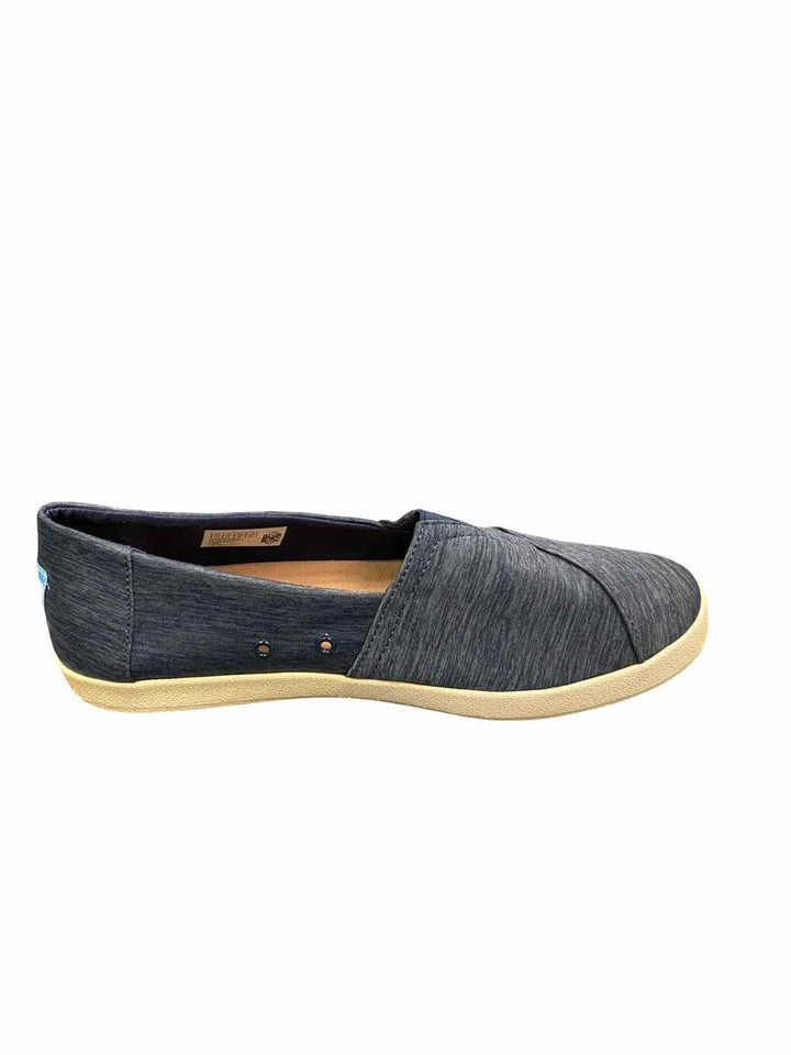 Toms Shoe Size 10 Blue slip-on Flats