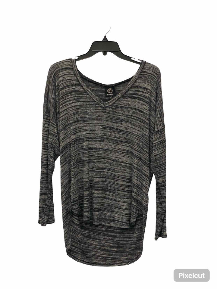 Bobeau Size L Gray Long Sleeve Shirts