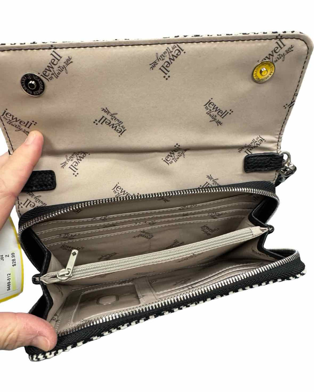 Thirty One Black Jewell Collection Purse