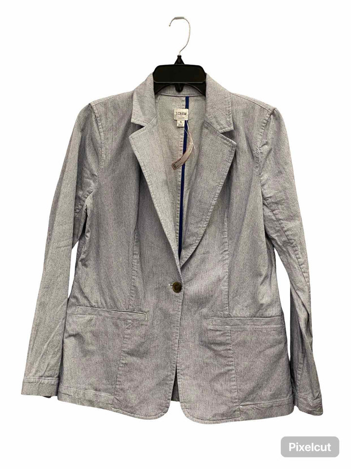 J Crew Size 6 Blue White Jacket