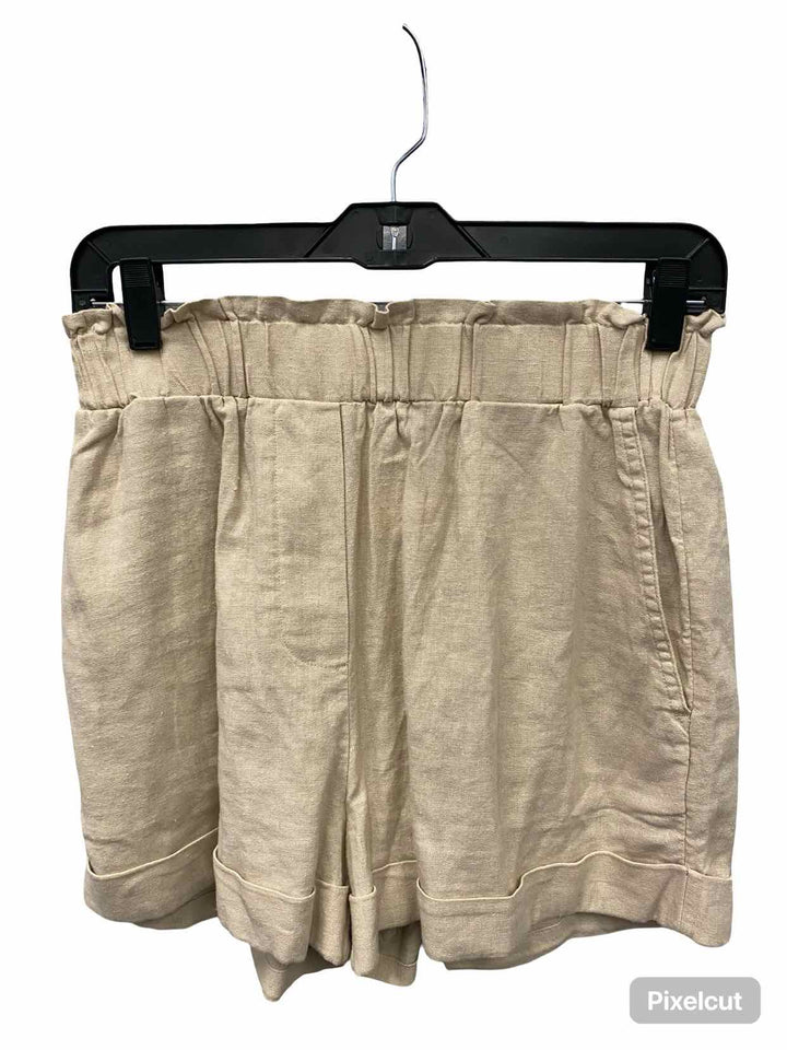 Sports Girl Size 8 Beige 55% Linen Shorts