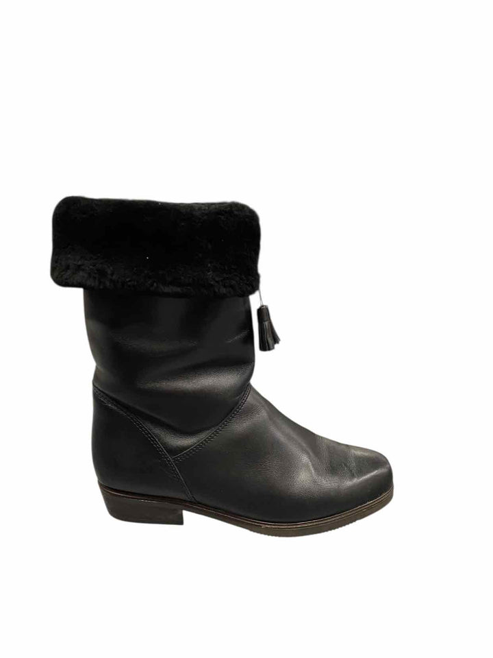 Pajar Shoe Size 39 Black Leather Shearling Lining NWOT Boots(knee)