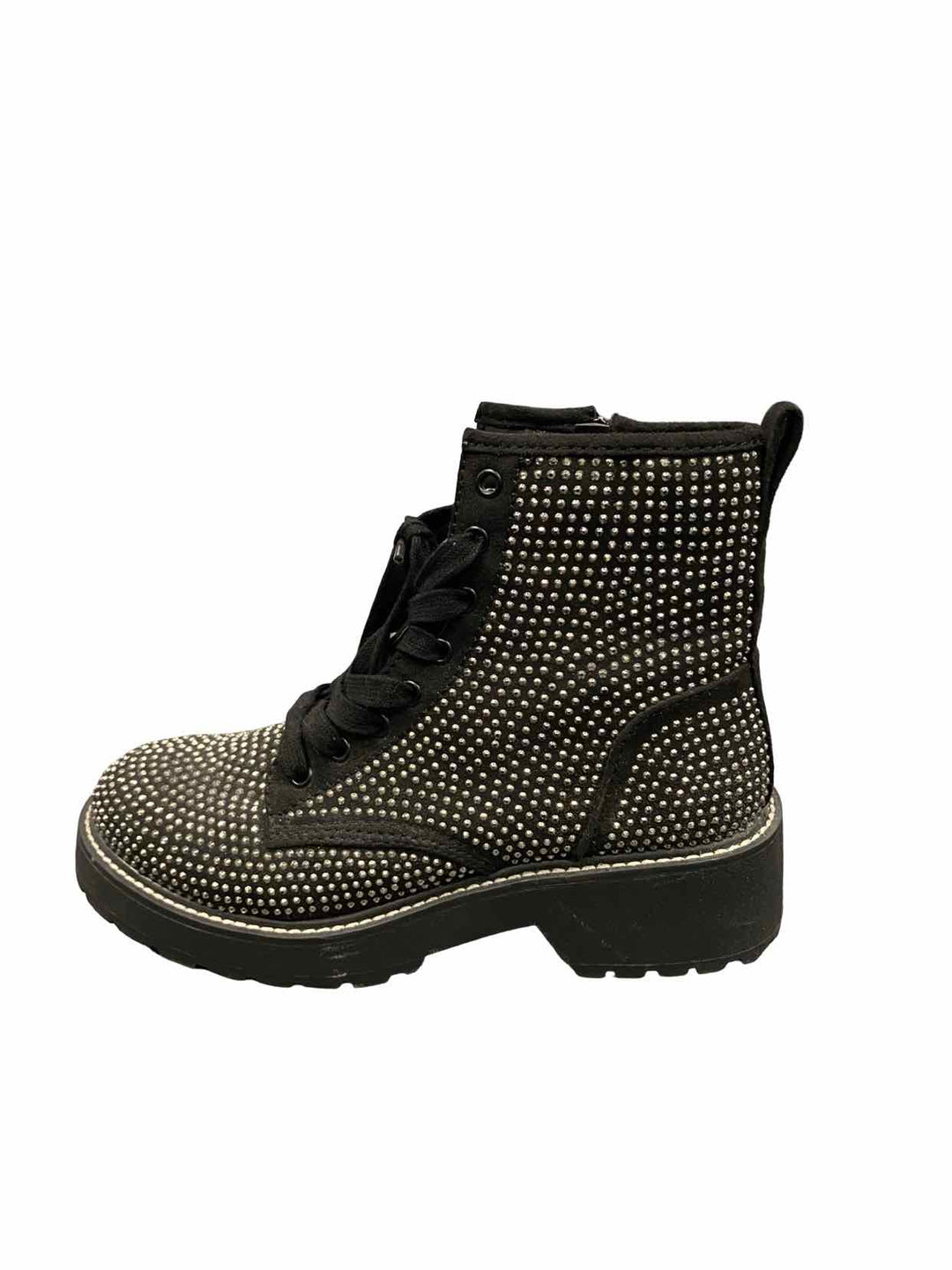 Madden Girl Shoe Size 7 Black studded Kurrt Combat Boots(Ankle)