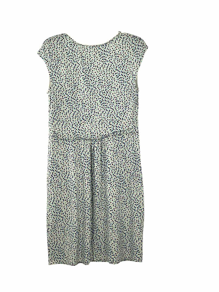 boden Size 10 Blue White Poka dot Dress