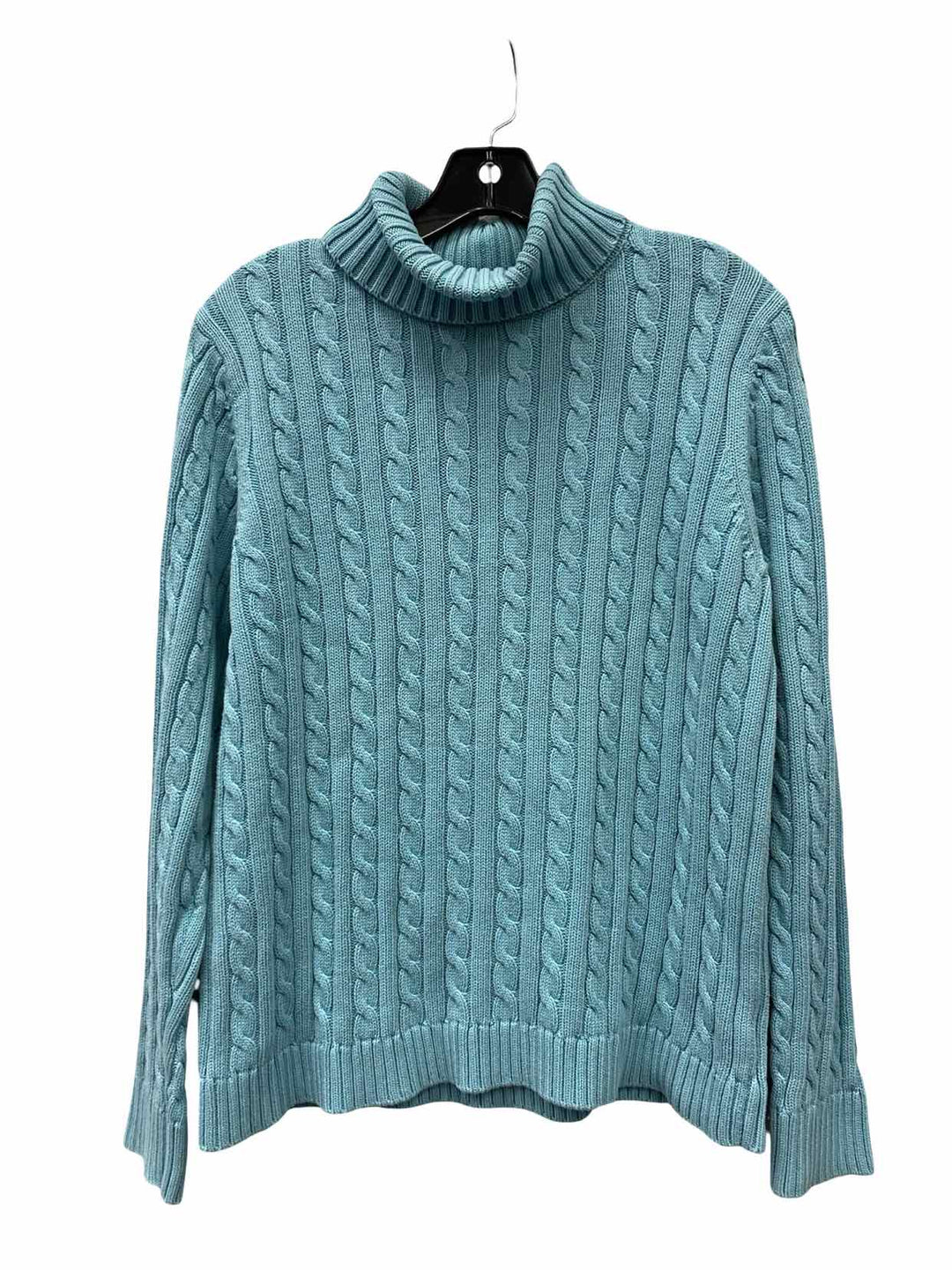 LL Bean Size L Blue 100% cotton Sweater