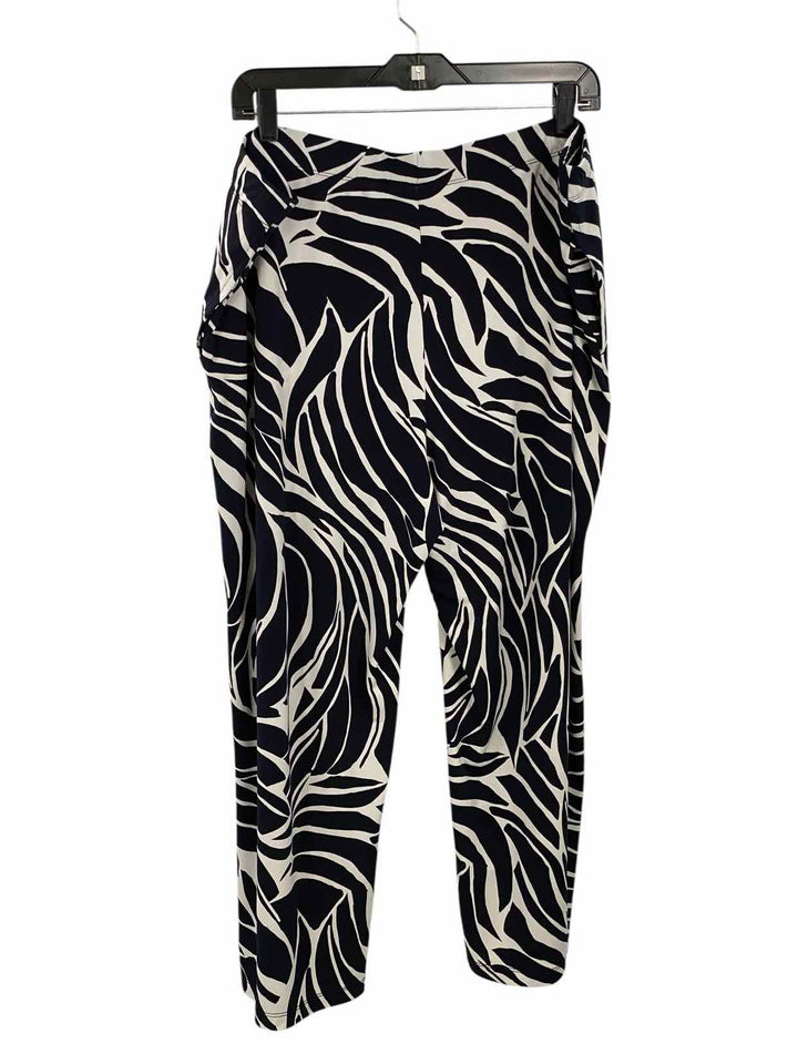 Susan Graver Size XL Navy White zebra Pants