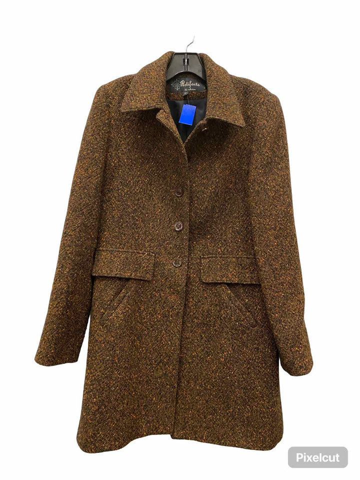 Artifacts Size 10 Brown Tweed Coat(Long)