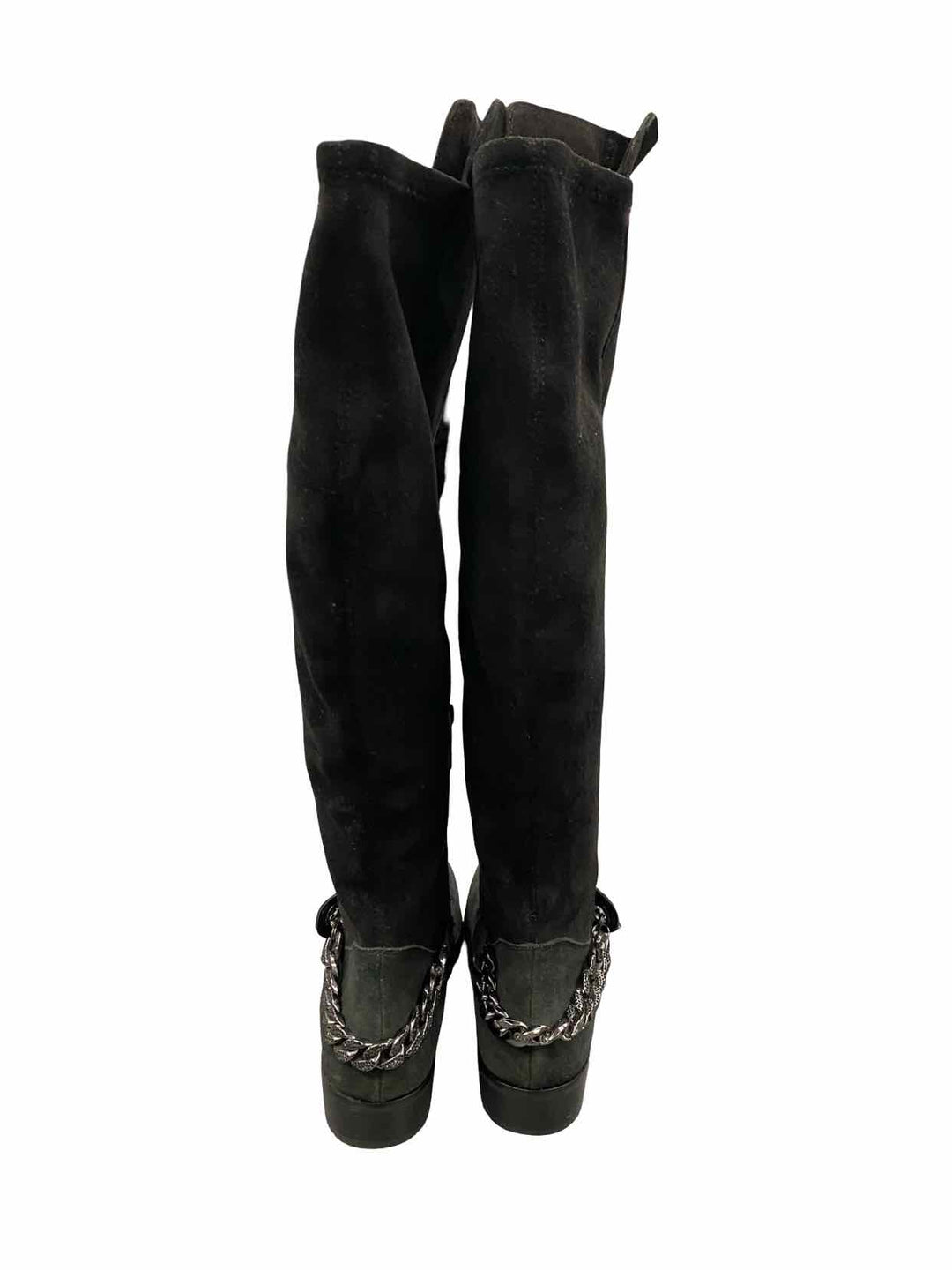 Karl Lagerfeld Shoe Size 7 Black Suede Boots(knee)