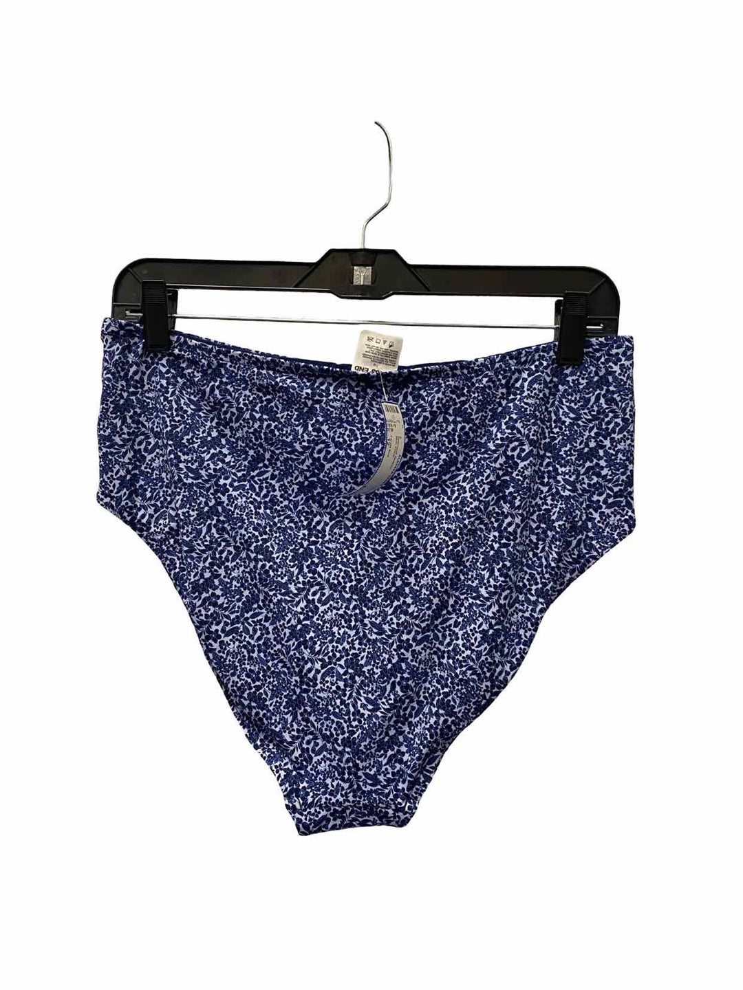 Lands End Size 12 Blue Floral Swimsuit Bottom