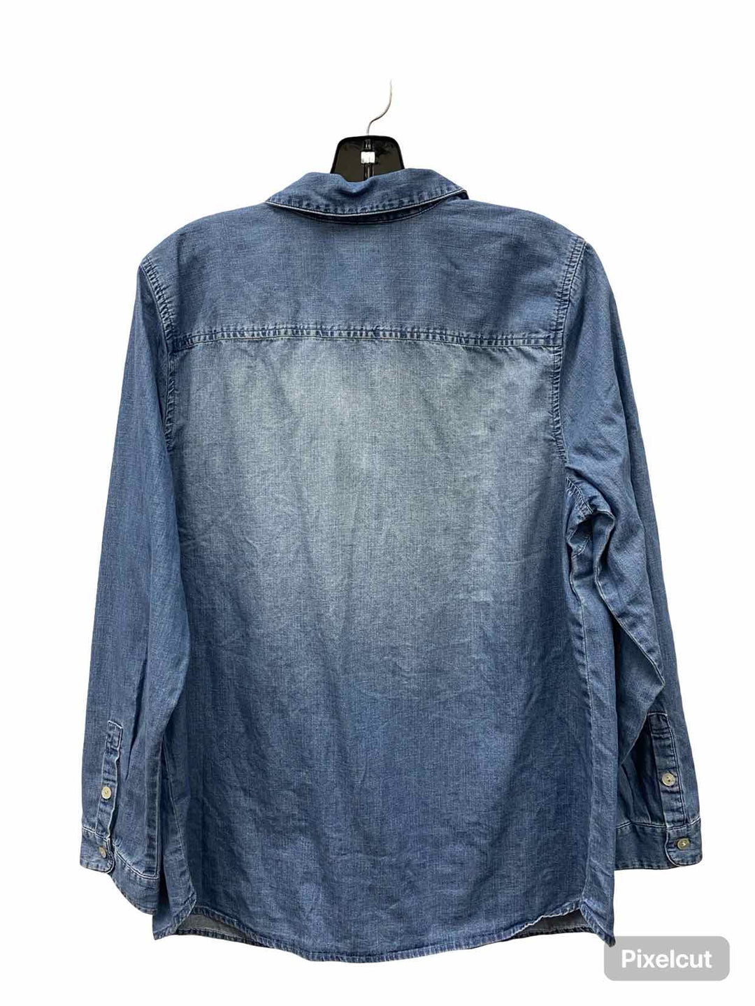 J Jill Size L Blue NWT Long Sleeve Shirts