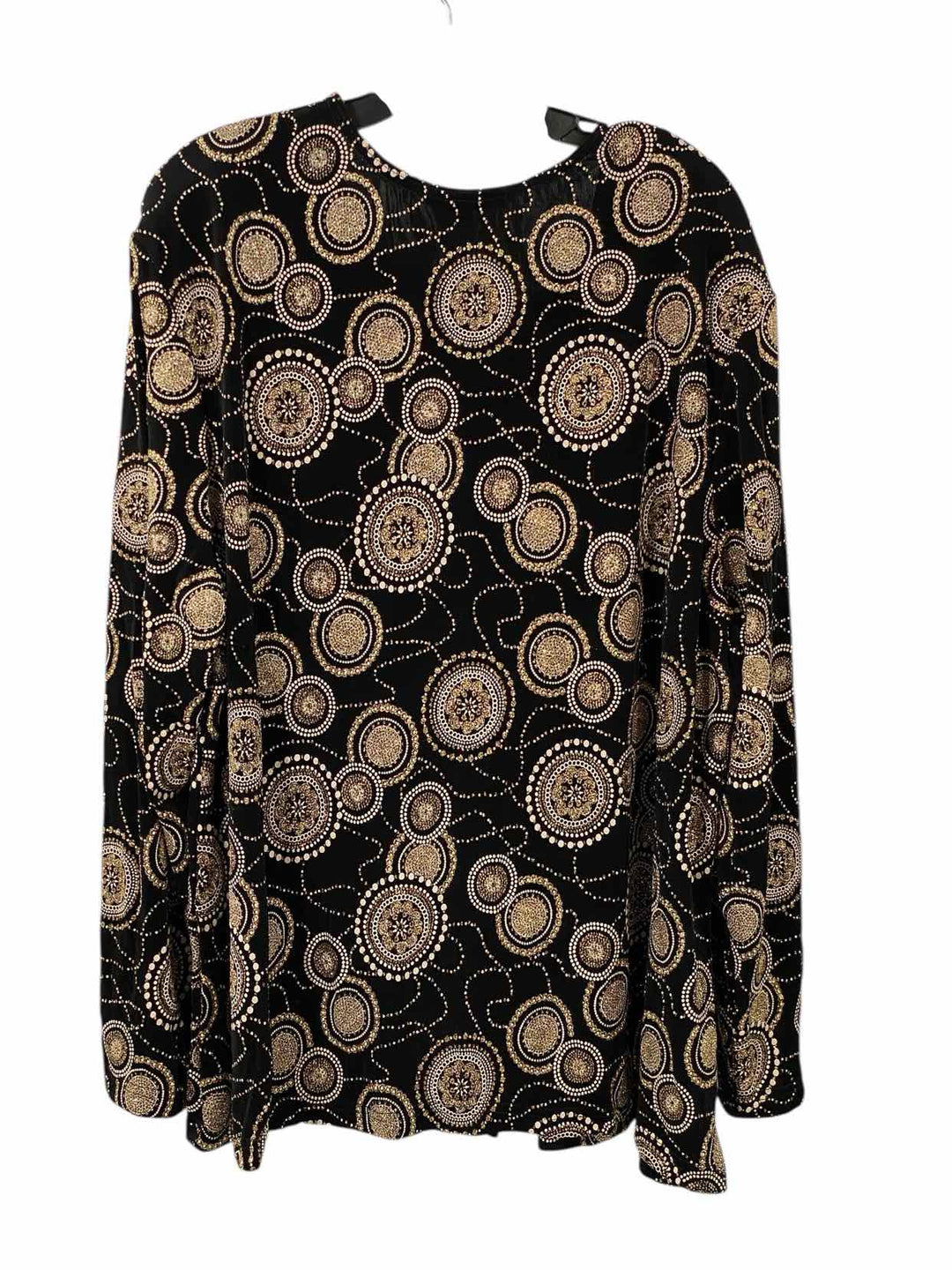 Onyx Nites Size 3X Black Gold sequined Sweater