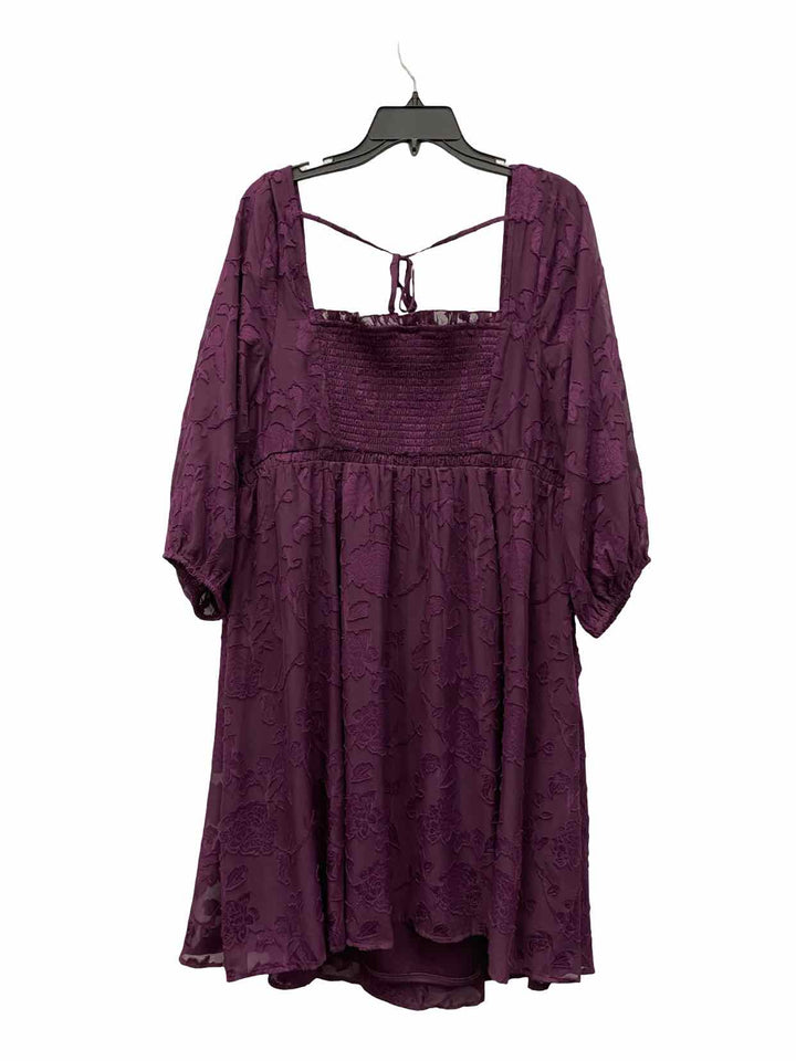 Torrid Size 1XL Purple Floral Dress
