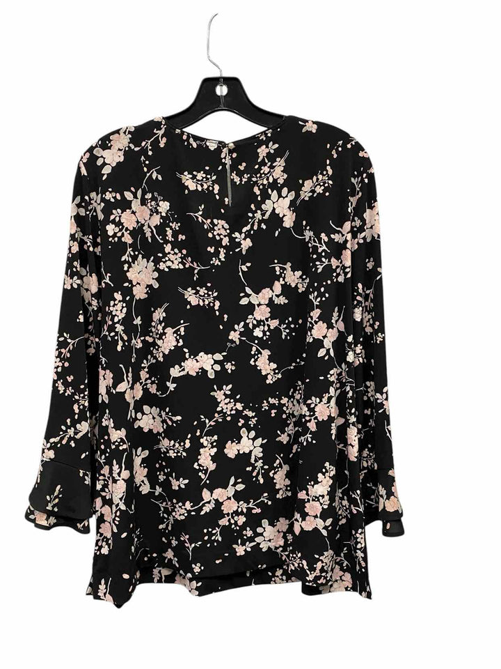 Karl Lagerfeld Size XL Black pink & white Long Sleeve Shirts