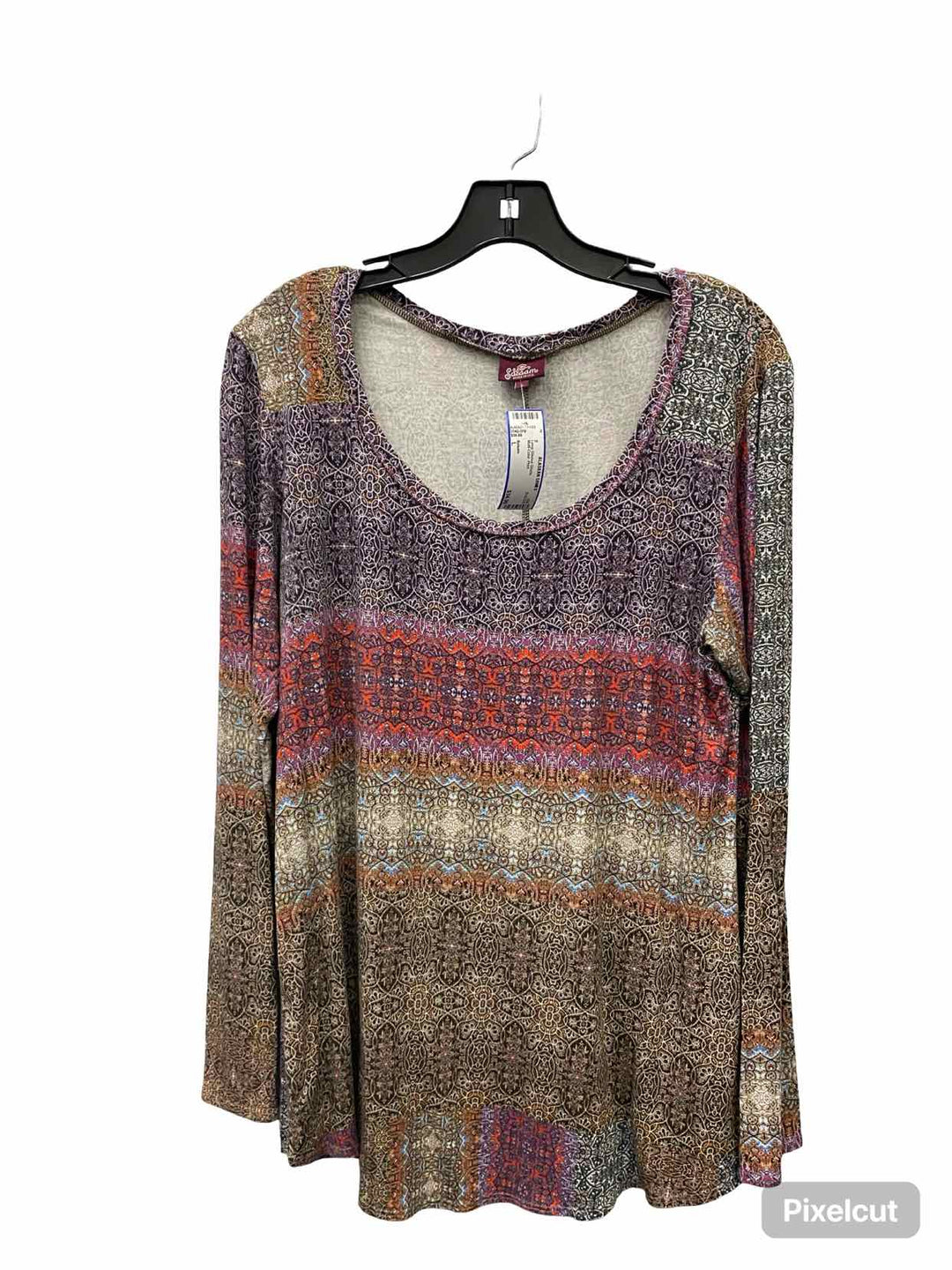 Salaam Size L Multi-Color Print Long Sleeve Shirts