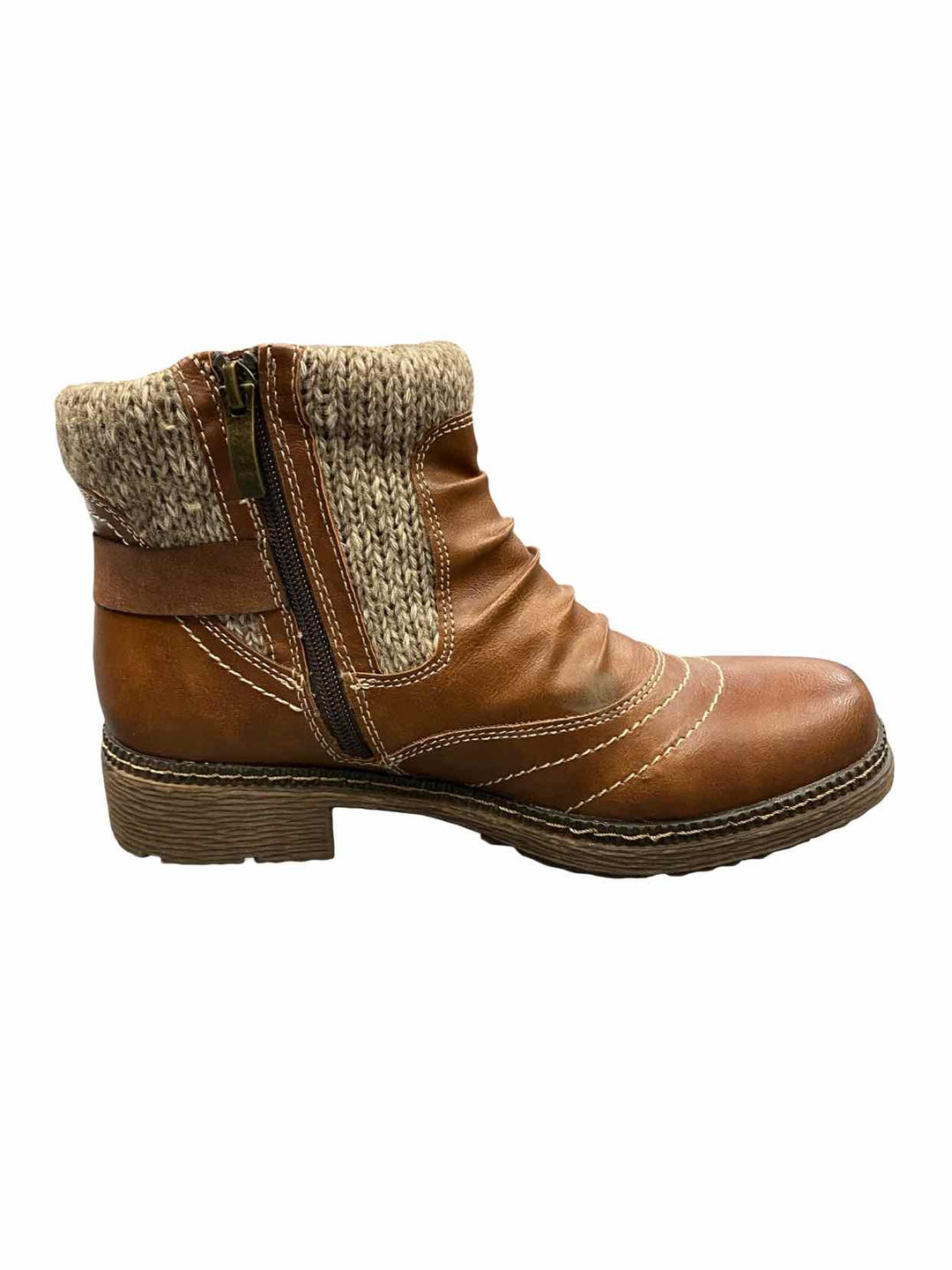 Spring Step Shoe Size 40 Brown Synthetic Leather Water Resistant Boots(Ankle)