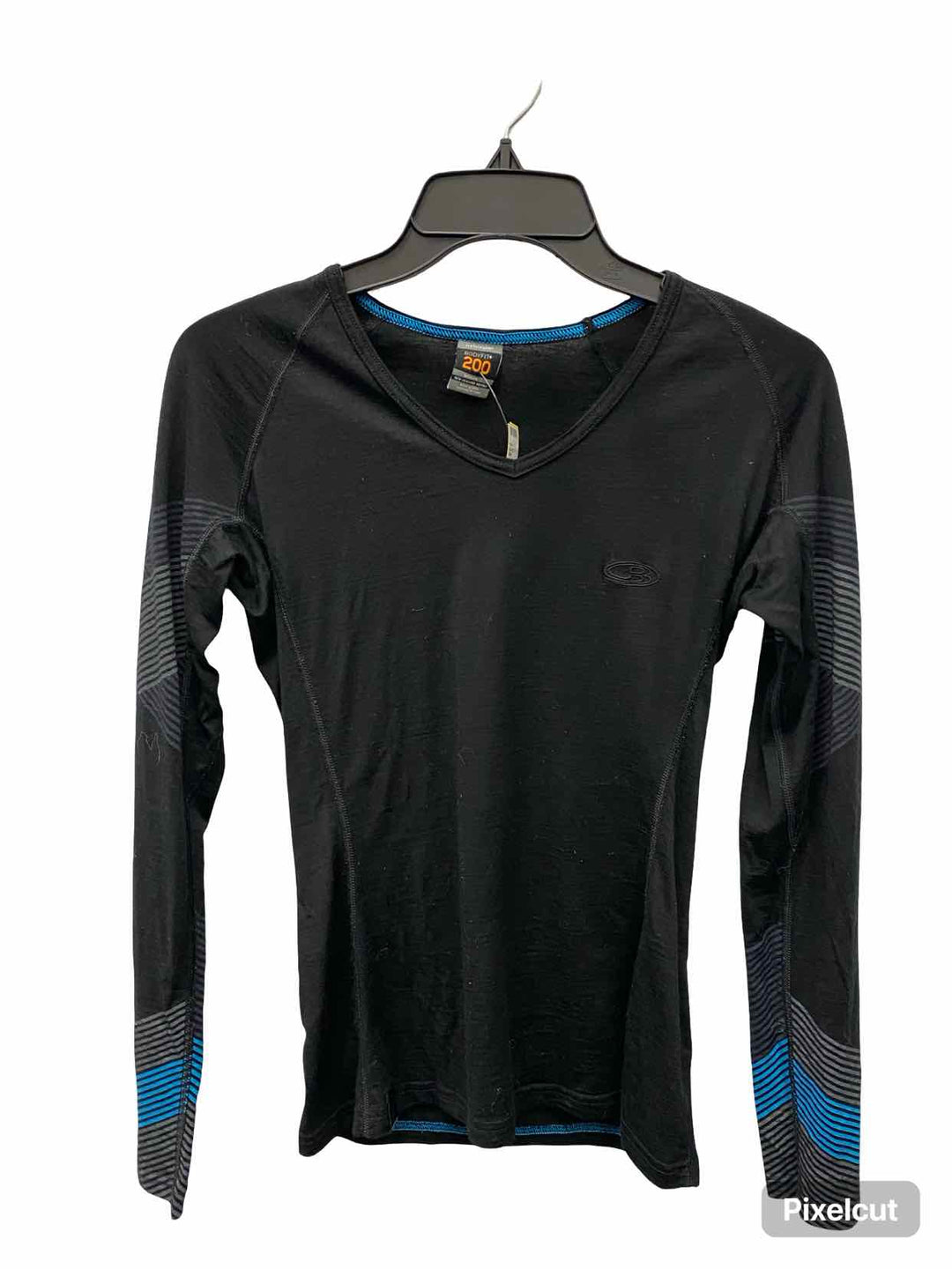 Icebreaker Size S Black BodyFit+ 200 Athletic Long Sleeve