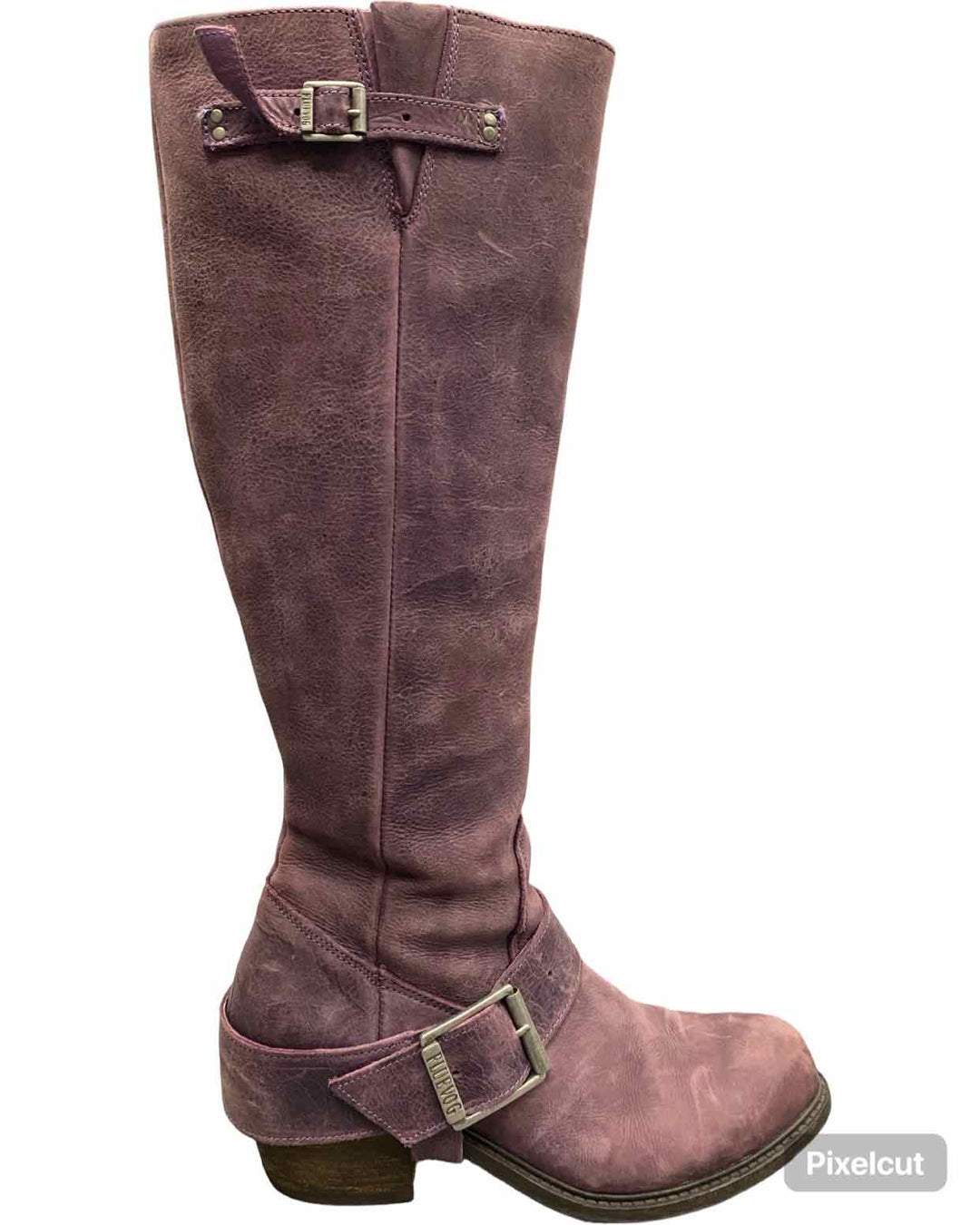 John Fluevog Shoe Size 9 Lavender Leather Adriana Luna Boots(knee)