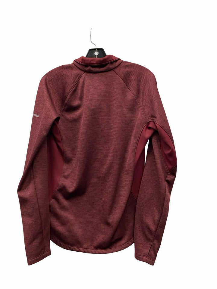 Columbia Size L Red Athletic Long Sleeve